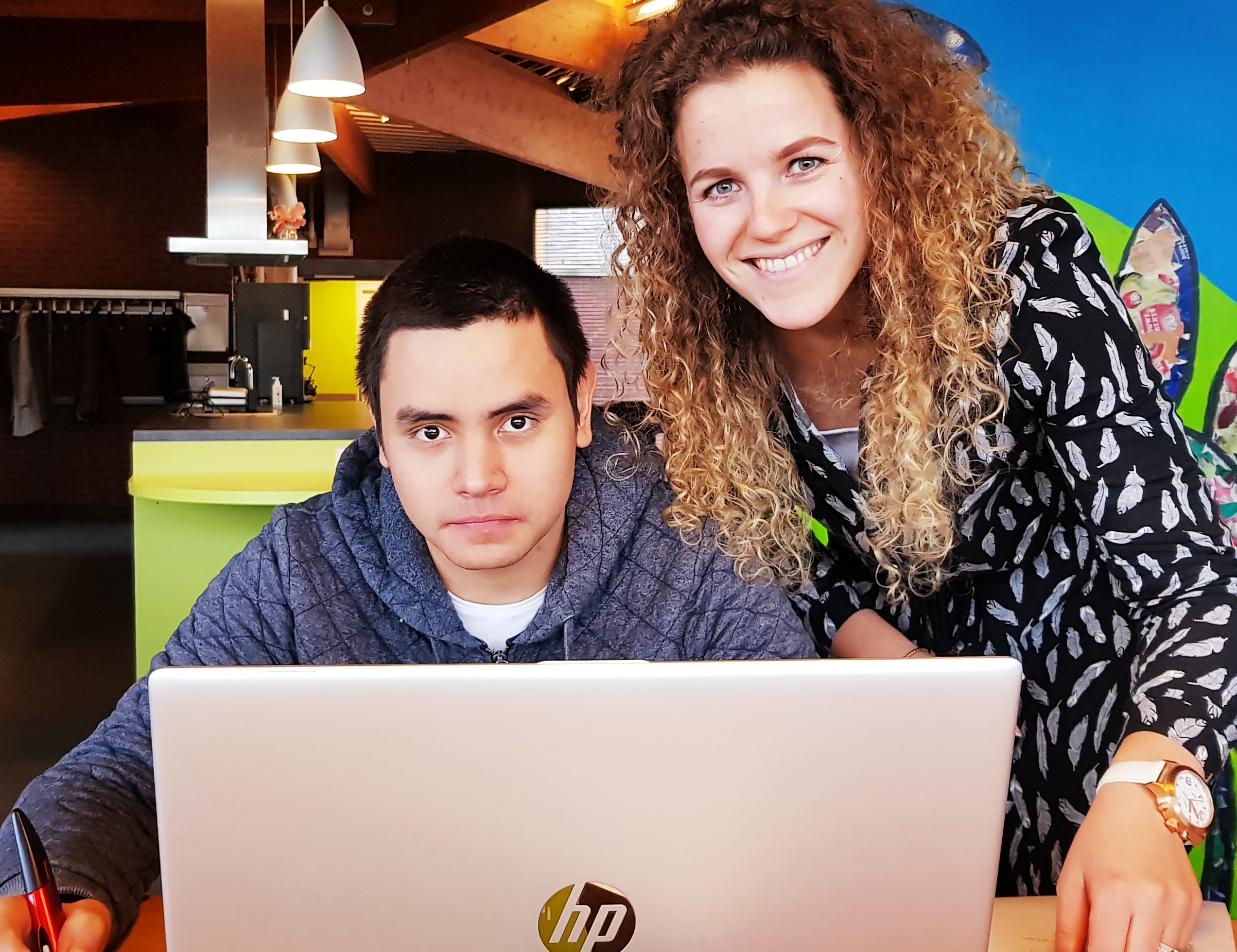 Marleen en Leonardo testen een website voor Leer Zelf Online Marleen en Leonardo testen een website voor Leer Zelf Online